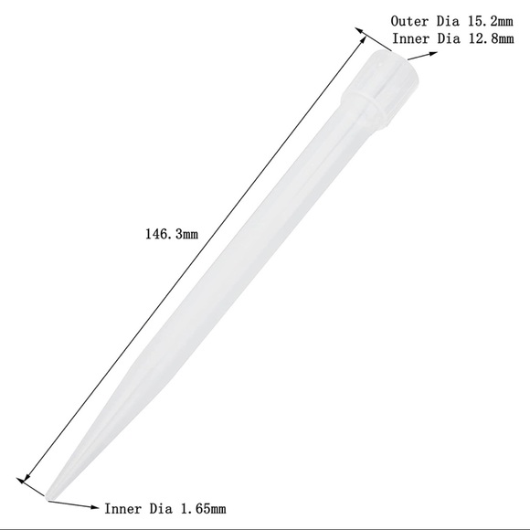 50 Pcs 5ml 5000ul Laboratory Lab Plastic Liquid Pipette Pipettor Tips - Picture 3 of 5